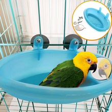 PipiFren Parrot Bathtub With Mirror Bird Cage Accessories Mirror Bath Shower Box Small Parrot Cage Pet Toys jouet perroquet 2024 - buy cheap