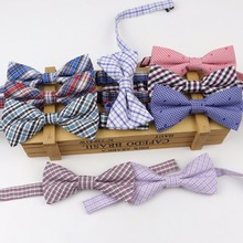 Children Formal Polyester Cotton Bow Tie Kid Classical Striped Bowties Colorful Dot Wedding Party Bowtie Pet Tuxedo Ties 2024 - buy cheap