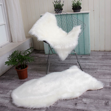 winter warm faux fur  Sheepskin Wool Area Rugs and Carpet for Living Room Soft Shaggy Warm Rugs Chair Cover Home Floor Mats 2024 - buy cheap