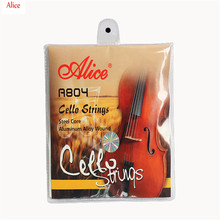 Muse-cuerdas para violonchelo, Juego de 4 piezas, núcleo de acero, aleación de aluminio enrollado, se adapta a 1/2 - 4/4 tamaño Cello - Alice A804 Cello 4/4 cuerdas 2024 - compra barato
