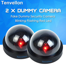 2pcs Surveillance Dummy Flash Blinking LED Fake dome camera CCTV Security Simulated video Surveillance fake camaras de seguridad 2024 - buy cheap