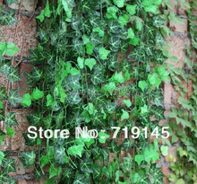 Hojas artificiales de hiedra de Boston, enredadera de virana, plantas de vid de hoja verde, decoración de supermercado para jardín y hogar, 48 Uds. 2024 - compra barato
