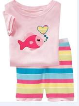 New Summer Kid pyjama Infant home clothes tee shirts Girls Pajamas Suit Frog Children Clothing Sets Baby Girl Clothing pijamas 2024 - buy cheap