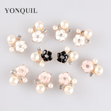 Fashion Pearl Flower Brooch Pins Crystal Peals Accessories Bouquet Rhinestone Brooches Wedding Dress Accessory 50Pcs/Lot 2024 - buy cheap