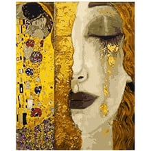 Painting By Numbers DIY Dropshipping 40x50 50x65cm Golden beauty in sorrow Figure Canvas Wedding Decoration Art picture Gift 2024 - buy cheap