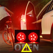 2pcs 5 LED Car Door Opening Warning Lamp Safely Flash Lights Magnetic Waterproof Strobe Wireless Anti Collision Signal Light 2024 - buy cheap