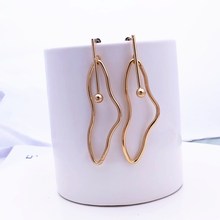 Pendientes colgantes Vintage para mujer, aretes irregulares de Metal, largos, colgantes, joyería Steampunk 2024 - compra barato