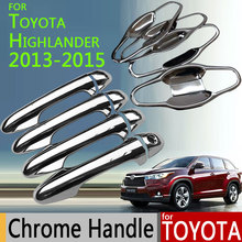 For Toyota Highlander 2014 2015 2016 Luxurious Chrome Door Handle Car Covers Accessories Car Stickers Car Styling Kluger GX XU50 2024 - buy cheap