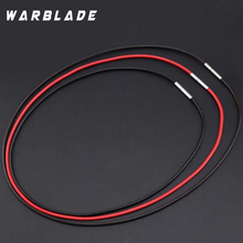 WBL-cordón de cuero para collar, 1mm, 1,5mm, 2mm, 3mm, cuerda de cera, cadena, collar, tubo de acero inoxidable, cierre, accesorios de joyería DIY, 316L 2024 - compra barato