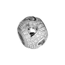 CKK Beads Charms Tumbling Hearts Silver 925 Original Fits Pandora Bracelet Sterling Silver Jewelry Making Charm Bead 2024 - buy cheap