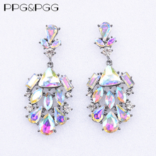 PPG&PGG 2019 Fashion Statement Earrings Women New Shine AB Crystal Big Heavy Promotion Cheap Earrings Jewelry 2024 - buy cheap