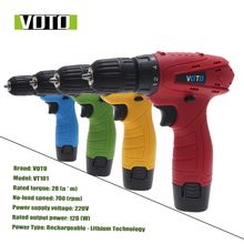 VOTO rechargeable hand drill multi-function household lithium drill gun type miniature electric screwdriver micro electric screw 2024 - buy cheap