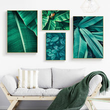 Green Leaves Plant Home Decor Nordic Canvas A Painting Wall Art Poster Living Room Bedroom Fresh Realist Modern Backdrop Print 2024 - buy cheap