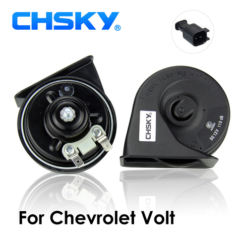 Автомобильный гудок CHSKY, спиральный гудок для Chevrolet Volt 2010, 12 В, громкость-дБ, автомобильный гудок, длительный срок службы, высокий и низкий клаксон 2022 - купить недорого