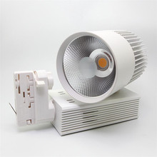 Lámpara de techo LED COB de 35W, iluminación de carril, 2 líneas, 3 líneas, 4 cables, 3 fases, 10 unids/lote 2024 - compra barato