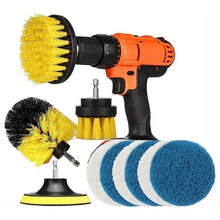 11 Pcs Power Scrubber Brush Drill Brush Clean For Bathroom Surfaces Tub Shower Tile Grout Cordless Power Scrub Cleaning 2024 - buy cheap