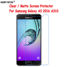 Защитная пленка для Samsung Galaxy A3 2016, прозрачная/Антибликовая матовая защитная пленка для Samsung Galaxy A3 2016 A310 A3100 с салфеткой для очистки 2024 - купить недорого