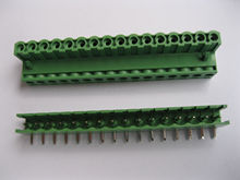 30 peças conector do bloco terminal de parafuso 16 pinos ângulo 5.08mm conector plugável tipo verde 2024 - compre barato