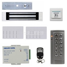 Conjunto completo Kit 125 KHz RFID Reader Senha Do Teclado Sistema de Segurança Controle de Acesso Kit + 180 KG Magnetic Bloqueio Remoto controle K4 2024 - compre barato