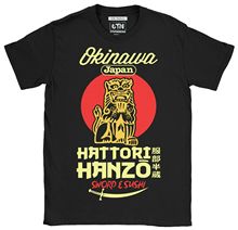 Классическая мужская футболка с принтом героев мультфильмов Хатори Ханзо, меч и суши, с принтом Билла Kill, Культовая манга 2019, модная летняя футболка в стиле ретро 2024 - купить недорого