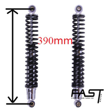 Мотоциклетные задние амортизаторы 390 мм, универсальные модифицированные подходят для скутеров и квадроциклов Honda, Yamaha, Suzuki, Kawasaki 2024 - купить недорого