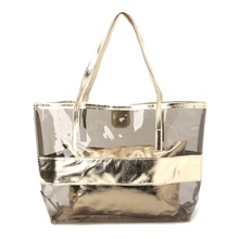 Hot Sale Premium Women Transparent Shopping Bags Jelly Clear Beach Handbag Tote Shoulder Bag 2024 - buy cheap