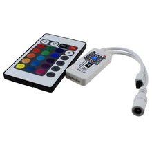 16 milhões de cores magia mini smartphone controle Wi-fi LEVOU Controlador para rgbw tira conduzida com controle remoto 24key DC 9-12 V