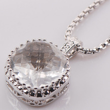 White Crystal Zircon 925 Sterling Silver Fashion Jewelry Pendant TE436 2024 - buy cheap