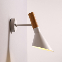 QLTEG Скандинавский современный минималистичный бра вращающаяся спальня светодиодные Настенные светильники креативный AJ настенный выключатель LED прикроватные Настенные светильники для чтения 2024 - купить недорого