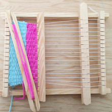 2019 Traditional Wooden Hand Knitting Weaving Loom Toy Set With Accessories Children Craft Box Home DIY Craft Tool 2024 - buy cheap
