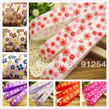 Floral Flower Printed Grosgrain Ribbon Tape 5/8" Wide x 10 Yards Total for DIY Handmade Hair Bow Wedding Festival xp61413 2024 - buy cheap