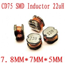 1000pcs/lot SMD Power Inductor CD75 22uH Chip power inductor 7.8*7*5MM 2024 - buy cheap