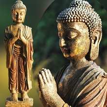 Buddha Statue Sakyamuni Statue Pharmacist Buddha Resin Crafts Zen Antique Ornaments Buddhist Supplies Holiday Gifts 2024 - buy cheap