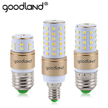 Светодиодная лампа Goodland E27 E14, светодиодная лампочсветильник 3 Вт, 5 Вт, 7 Вт, светодиодная лампочка-кукуруза 220 В, 110 В, 3 цвета, встроенная температура SMD2835, лампочки 2024 - купить недорого