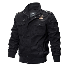 Militar bombardeiro jaqueta de algodão dos homens primavera outono casaco casual jaqueta masculino outwear bordado vôo do exército tático jaqueta 6xl 2024 - compre barato