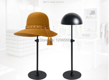 Free shipping Fashion High quality black Metal  hat display holder cap/wig exhibition rack hat display stand rack 2024 - buy cheap