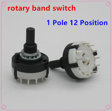 2pc High-quality RS26 1 Pole Position 12 Selectable Band Rotary Channel Selector Switch Single Deck Rotary Switch Band Selector 2024 - buy cheap