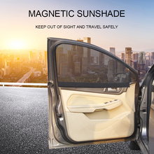 Magnetic Car Window Sunshade Curtain Mesh Auto Front Back Sun Visors Windshield Sunshades Block Cover Car Protection Sun Shade 2024 - buy cheap