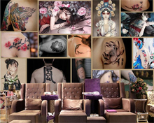 beibehang 3d wallpaper mural modern european tattoo studio photo wallpaper background wall decorative painting papel de parede 2024 - buy cheap