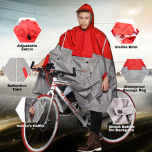 QIAN Impermeable Raincoat Women/Men Outdoor Rain Poncho Backpack Reflective Design Cycling Climbing Hiking Travel Rain Cover 2024 - купить недорого