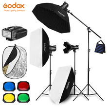 1200W Godox SK400 II SK400II 3x 400W Photo Studio Flash Lighting,Softbox,Light Stand, Studio Boom Arm Top Light Stand 2024 - buy cheap