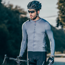 Santiga camiseta masculina de manga longa para ciclismo, camiseta protetora confortável para bicicleta de estrada e de secagem rápida para primavera e outono 2024 - compre barato