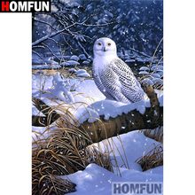 HOMFUN Full Square/Round Drill 5D DIY Diamond Painting " Animal owl" 3D Diamond Embroidery Cross Stitch Home Decor A18862 2024 - buy cheap