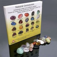 20pcs Natural Crystal Gemstone Polished Healing Chakra Stone Collection Popular Stones Decoration Crafts 2024 - купить недорого