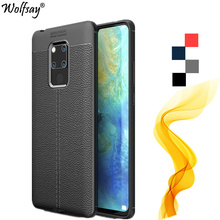 For Huawei Mate 20X Case Silicone Full Protective Litchi Rugged Leather Cover For Huawei Mate 20 X Phone Case Mate 20X 7.2 inch 2024 - buy cheap