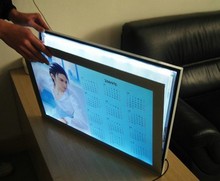 A3 single side magnetic led lighted poster frames/led super slim magnet aluminium profile menu display 2024 - buy cheap