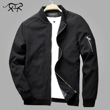 Осенняя куртка-бомбер, мужская повседневная приталенная куртка-пилот, Мужская модная одежда, куртки, новый бренд, пальто на молнии размера плюс 4XL 2024 - купить недорого
