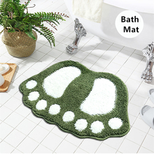 Water Absorption Bathroom Cushion Mat Footprint Shaped Toilet Rugs Non-slip Bath Mat Foot Pad Home Decor Floor Carpet Doormats 2024 - buy cheap