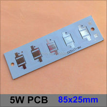 100 Pcs/lot LED Aluminum Base Plate 5W 85*25mm Rectangle LED High Power PCB Plate Circuit Base For 5W LED Lamp 2024 - buy cheap