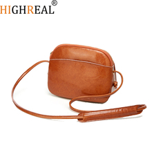 HIGHREAL Shell Women Messenger Bags High Quality Cross Body Bag PU Leather Mini Female Shoulder Bag Handbags Bolsas Feminina 2024 - buy cheap